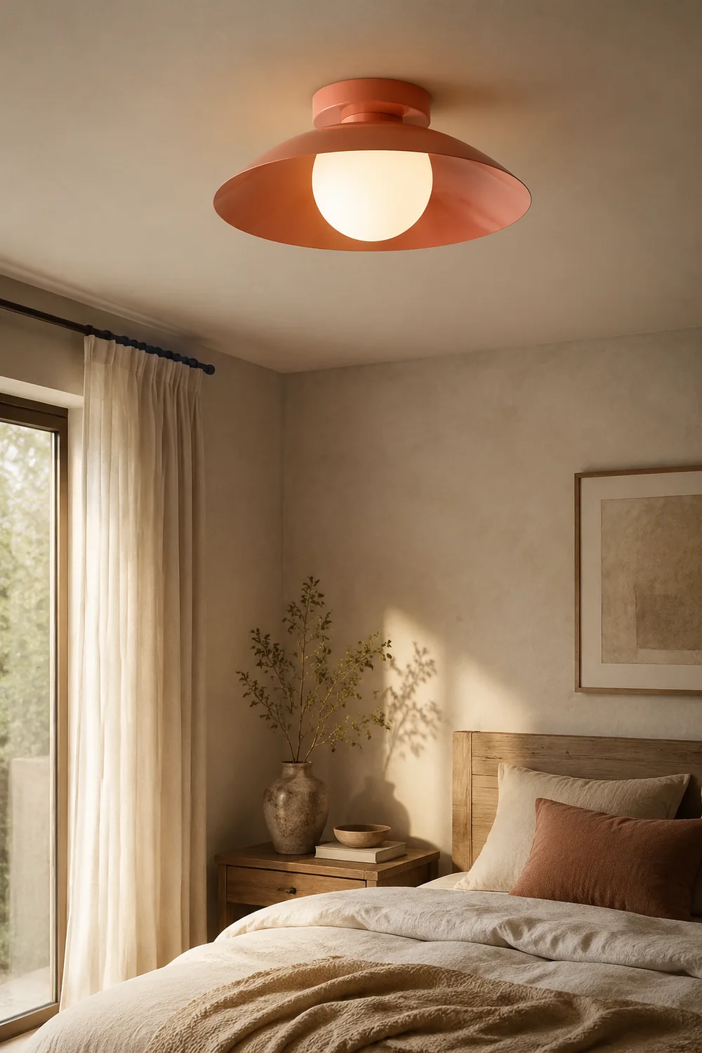 Cairns Modern Creative Flush Mount Ceiling Light Black/Red/Pink/Yellow Bedroom - Lumpaz