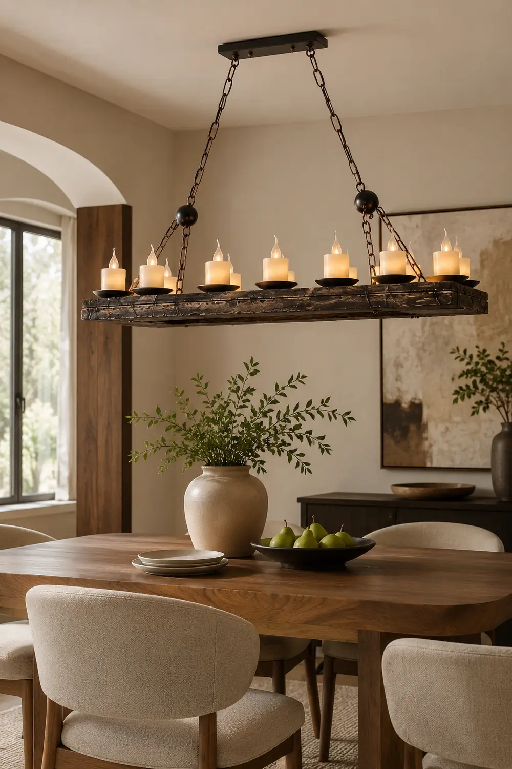 Austin Retro Chandelier, 3 Style, 21.5"/39.5" - Lumpaz