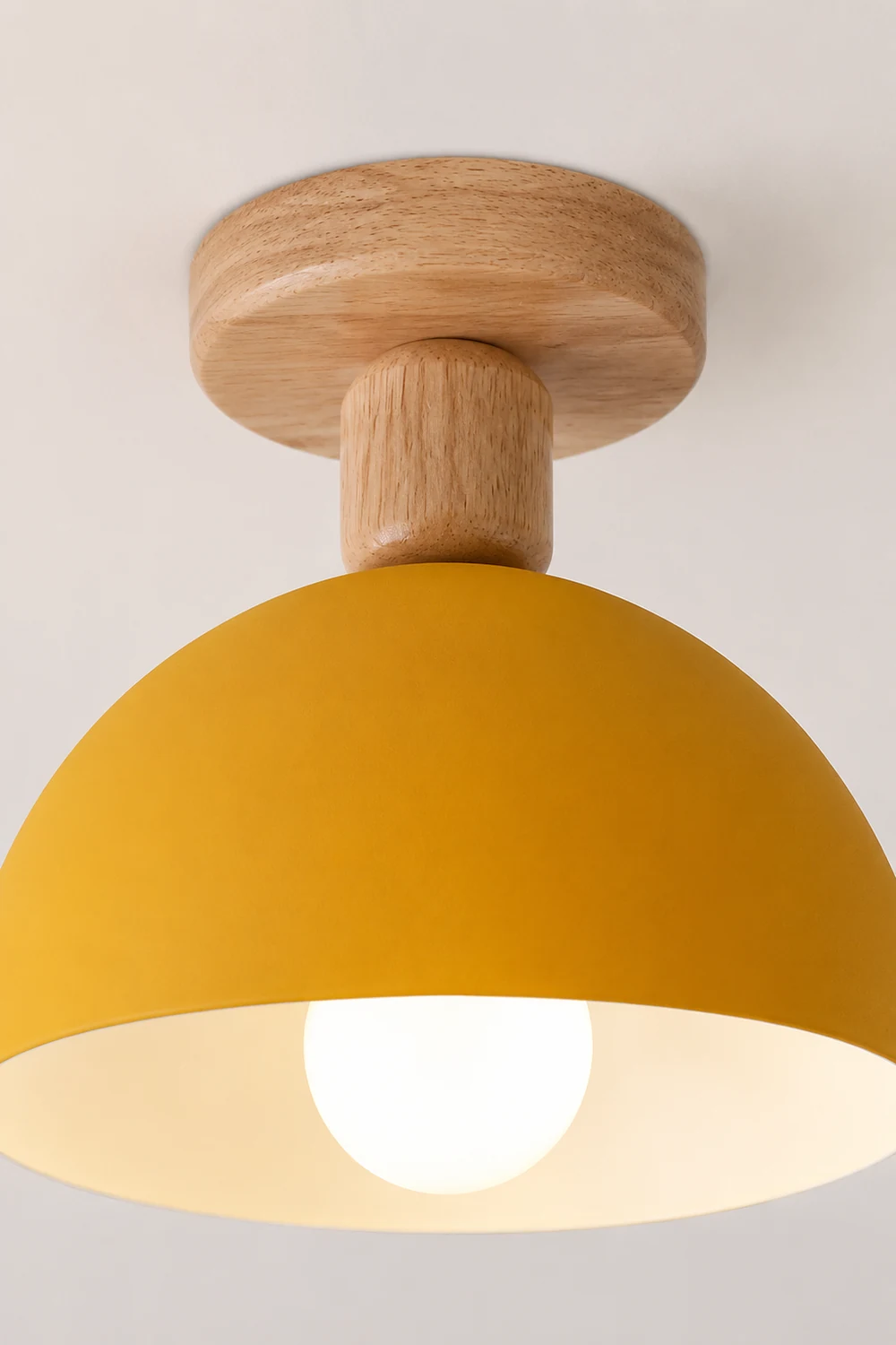 Ozawa Modern LED Ceiling Light Fixtures Wood/Metal Living Room - Lumpaz
