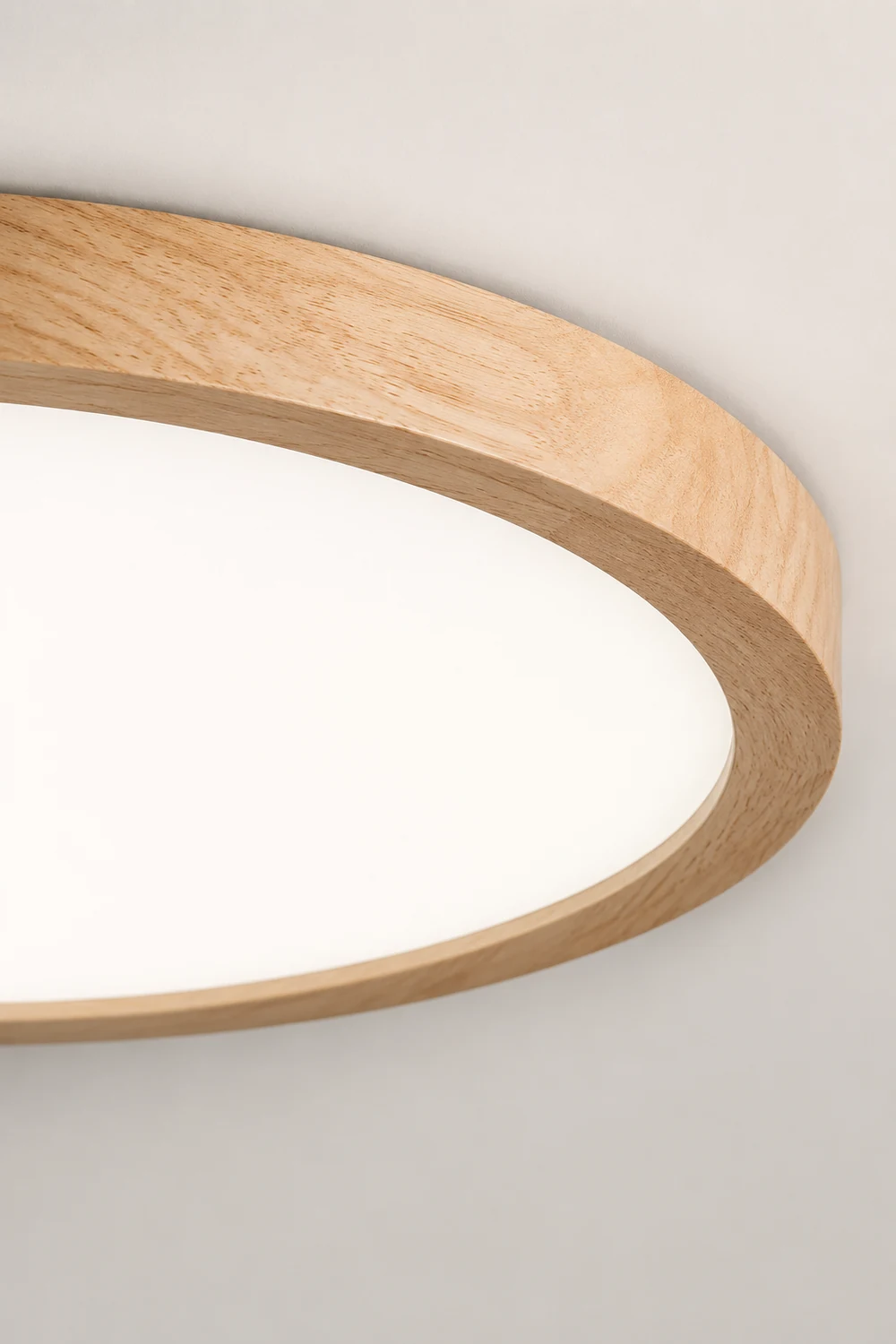 Ozawa Modern Wood Round Flush Mount Ceiling Lights Living Room - Lumpaz