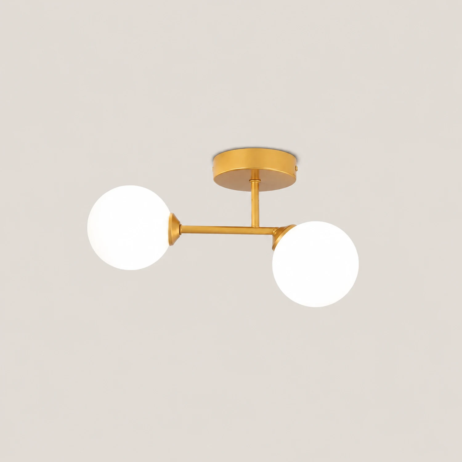 Valentina Semi-Flush Mount Ceiling Light, 2 Color, 12" - Lumpaz