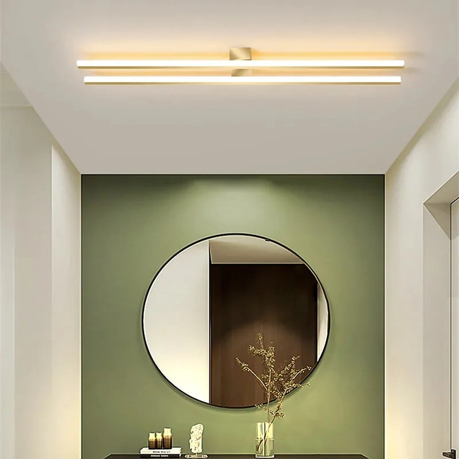 Edge Modern Minimalist LED Flush Mount Ceiling Light Bedroom - Lumpaz