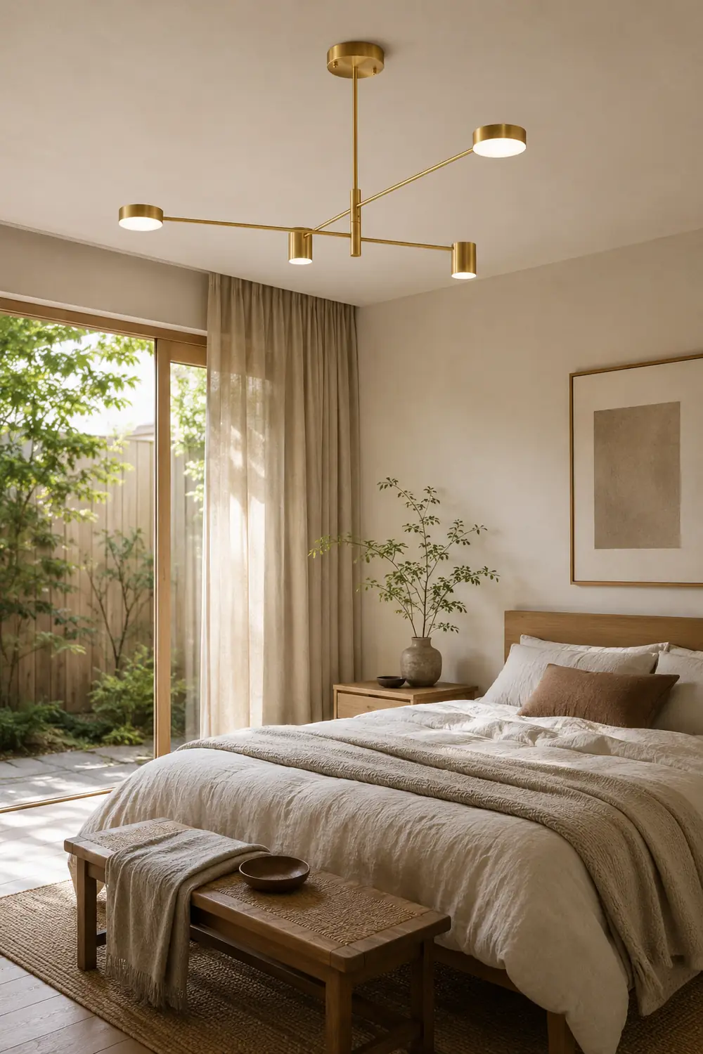 Weiss Pendant Light Branch Industrial, Metal, Black/Gold, Bedroom - Lumpaz