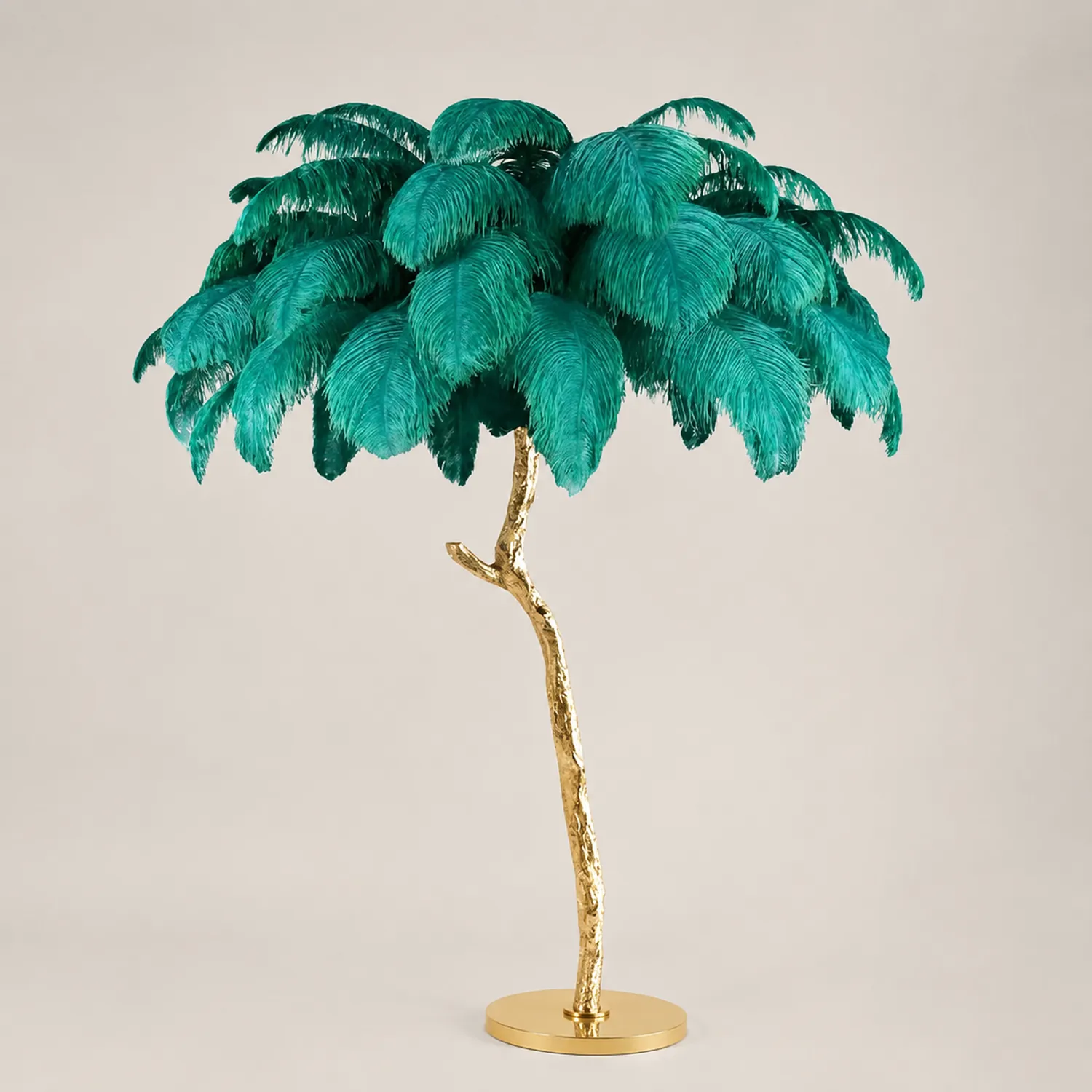 O'Moore Nordic Luxury Unique Ostrich Feather Floor Lamp/Table Lamp - Lumpaz