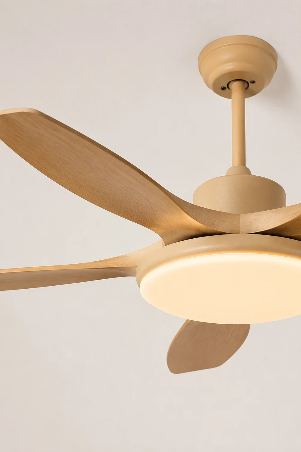 Ozawa 5-Blade Wood DC Ceiling Fan with Light, Summer, 47.2''/51.2''/59.1'' - Lumpaz