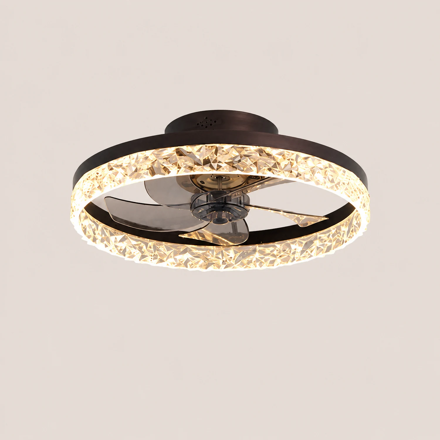 Kirsten 1-Light Ceiling Fan with Light, 4 Color, 19.5" - Lumpaz