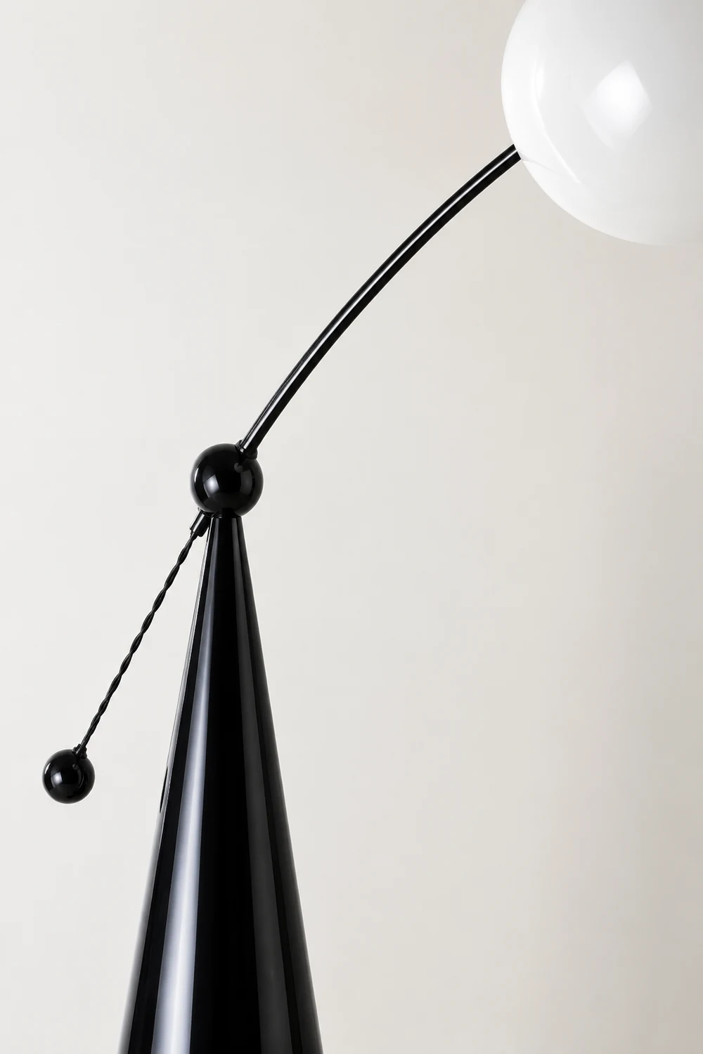 Valentina Floor Lamp Arc/Bubble Modern/Unique, Frosted Glass, White, Bedroom - Lumpaz