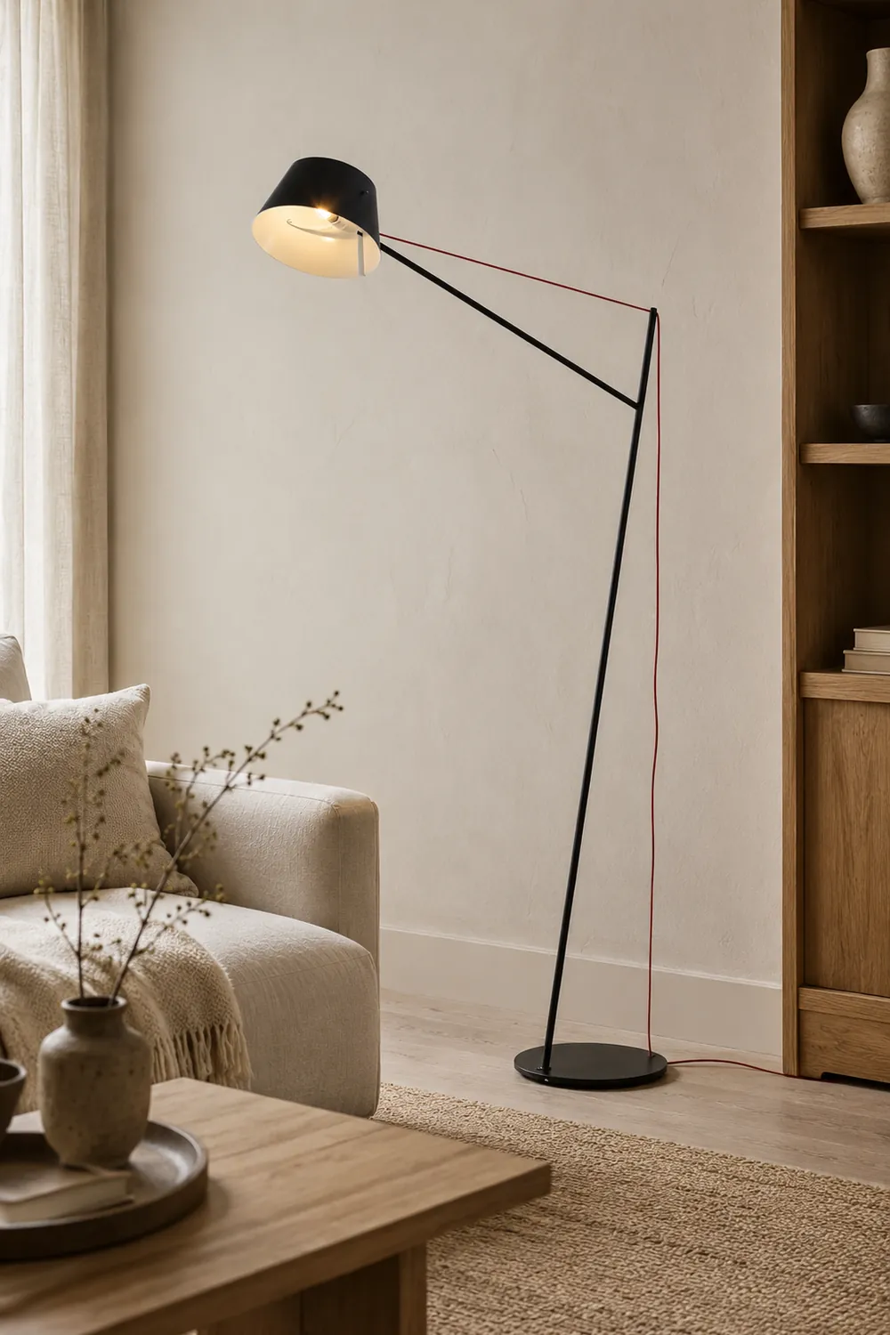 Salgado Modern Arc Linear Metal Floor Lamp, Black复制 - Lumpaz