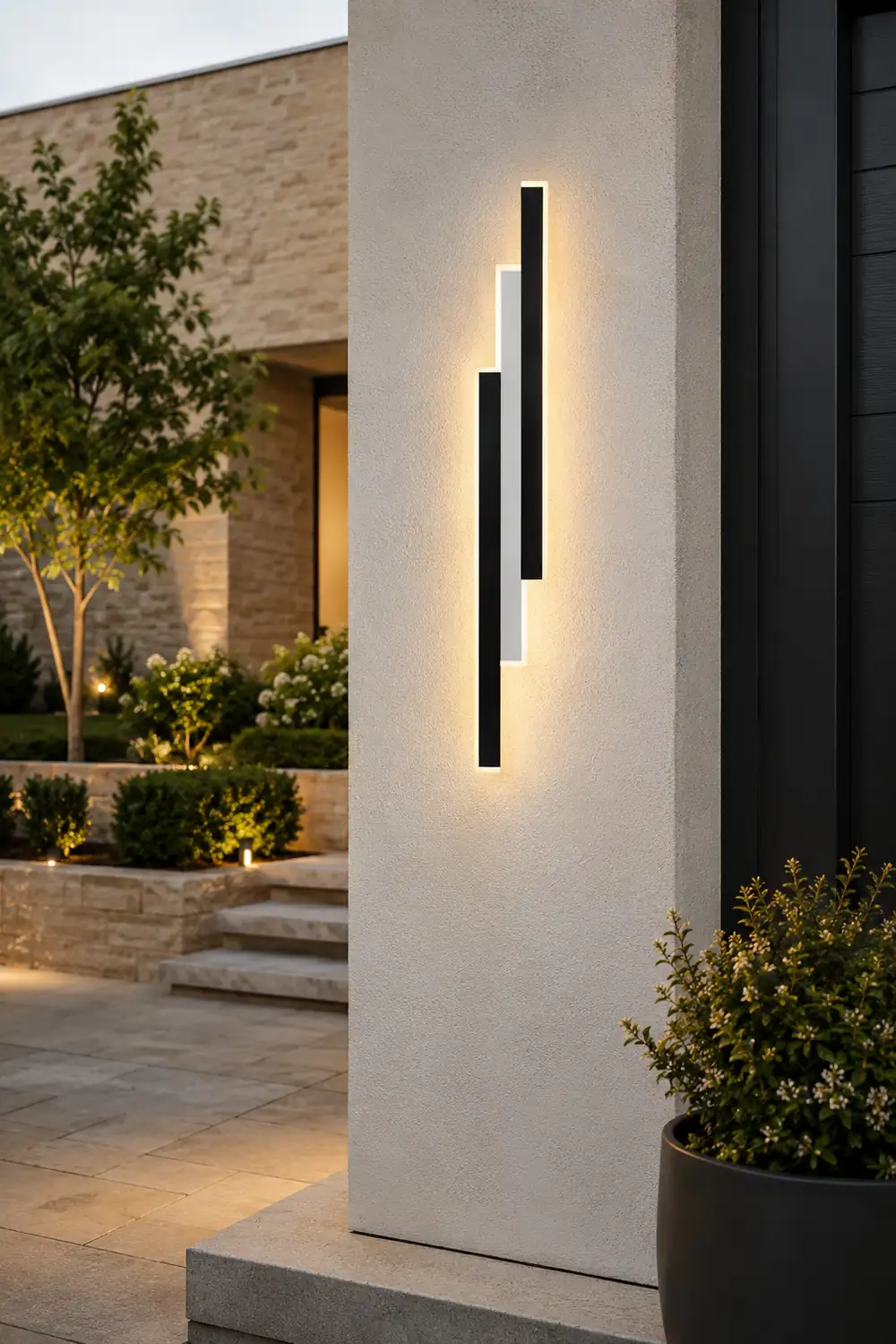 Long Strip LED Modern Outdoor Wall Sconce Lighting - Lumpaz
