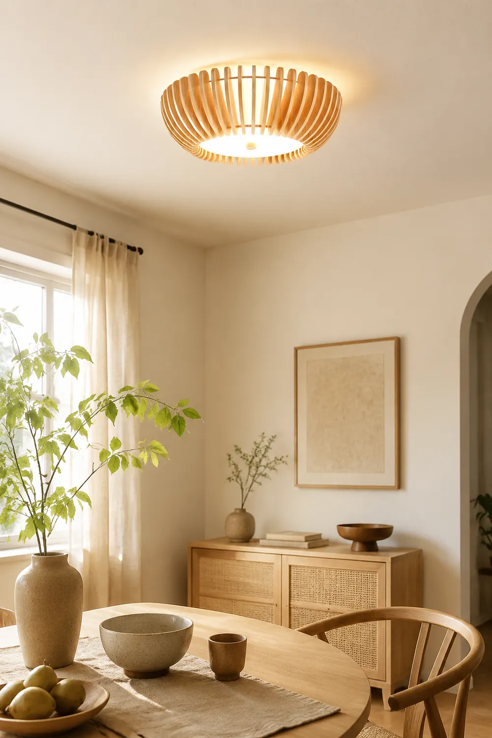 Ozawa Ceiling Light Round LED, Living room/Kitchen - Lumpaz