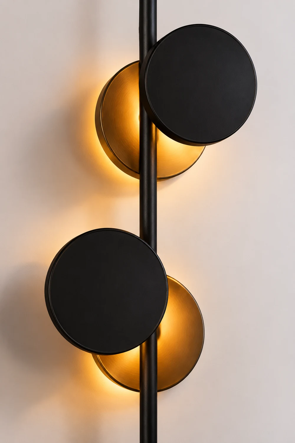 Salgado Nordic Round Metal 2 Bulb Floor Lamp Living Room - Lumpaz