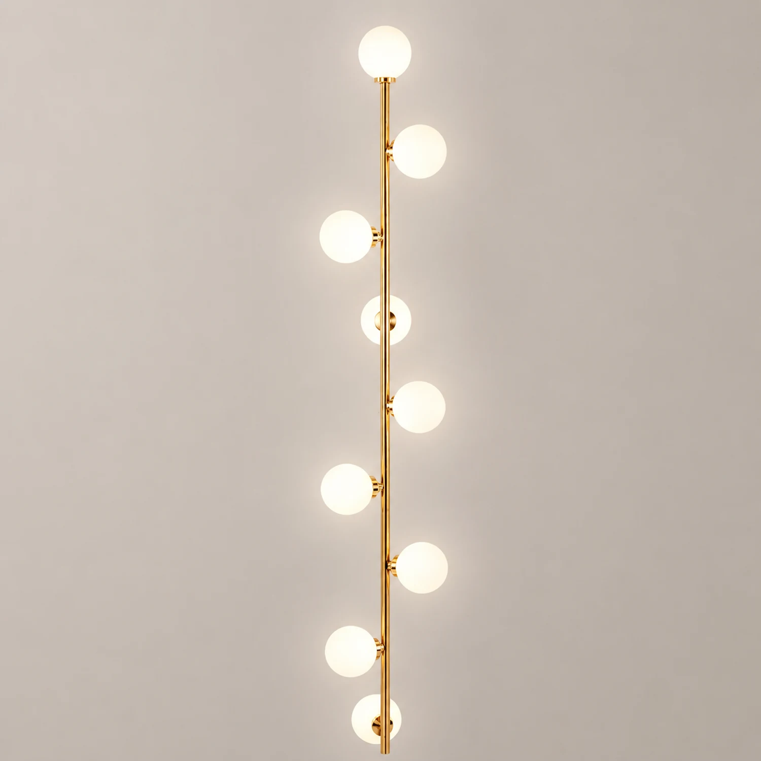 Valentina Globe Glass Slim Floor Lamp, Living Room - Lumpaz
