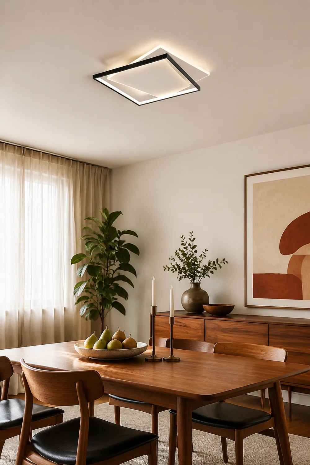 Quinn Modern Duo-Square Flush Mount Ceiling Light - Lumpaz