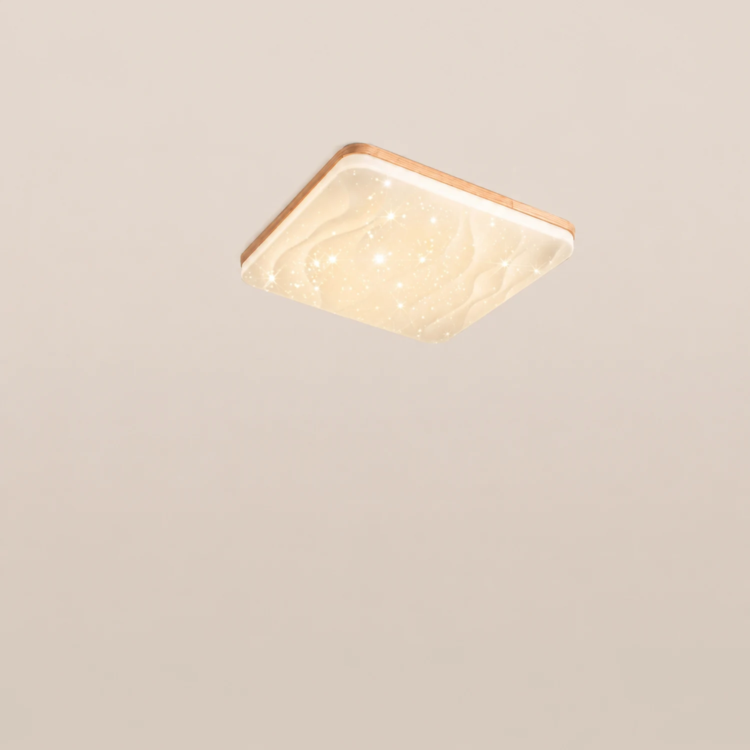 Ozawa LED Geometric Flush Mount Ceiling Light, White - Lumpaz
