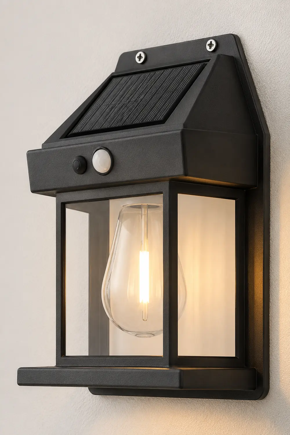Waterproof Tungsten Bulb Intelligent Three Modes Modern Solar Wall Lights - Lumpaz