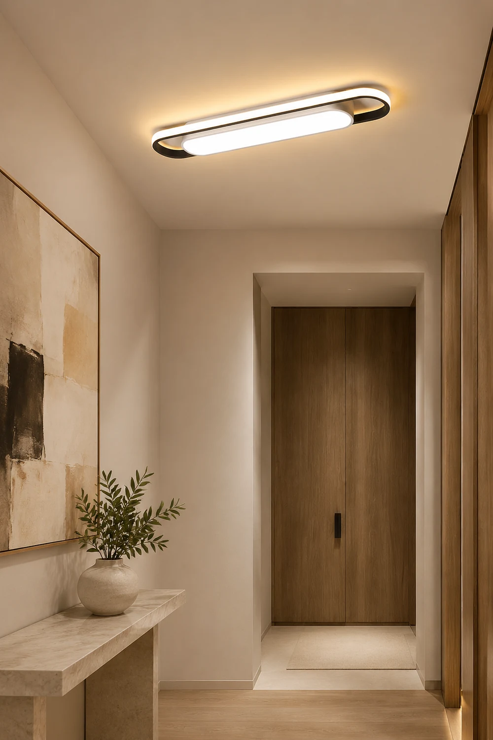 Quinn Modern Dou-Layer Flush Mount LED Ceiling Light - Lumpaz