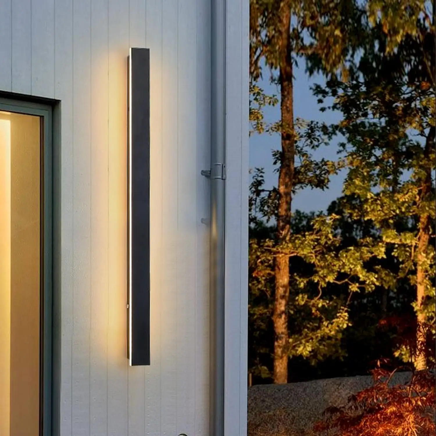 Black Friday Clearance Black Long Strip Outdoor Wall Lights Outdoor LED Lighting - Lumpaz