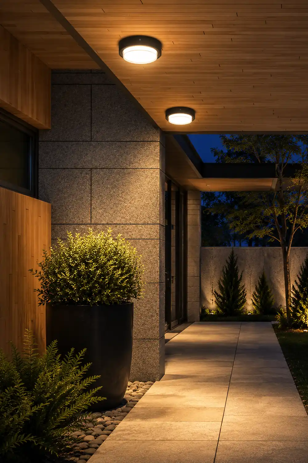 Orr Modern Flush Mount Ceiling Light, Metal/Acrylic, Square/Round, Black/Brown - Lumpaz