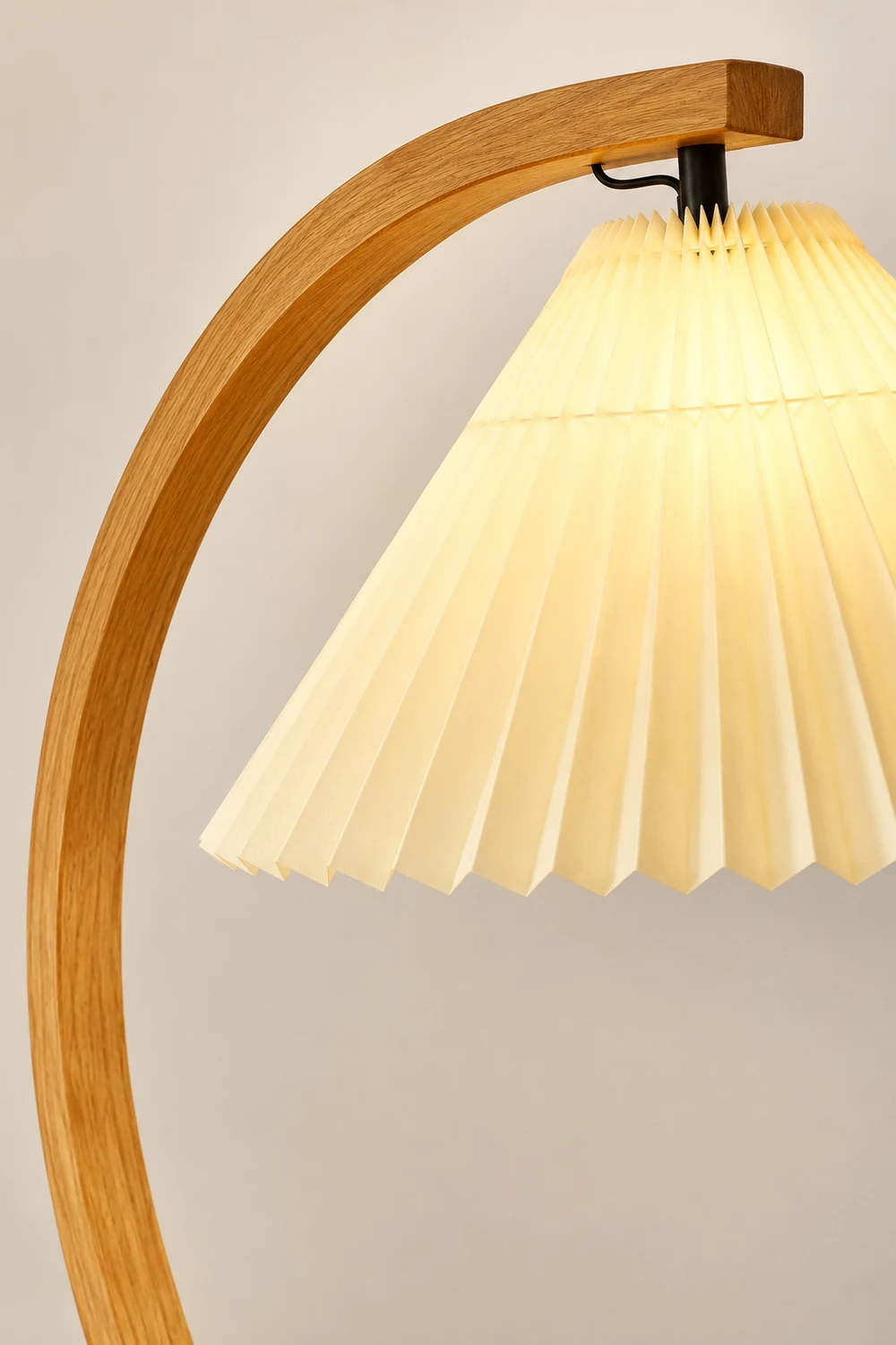 Ozawa Unique LED Beige Floor Lamp Wood/Metal Bedroom/Living Room - Lumpaz