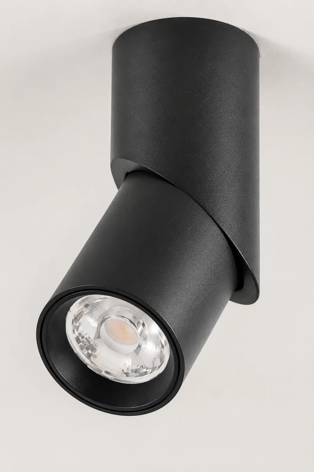 Vovak LED Rotating Flush Mount Spotlight, Black/White - Lumpaz