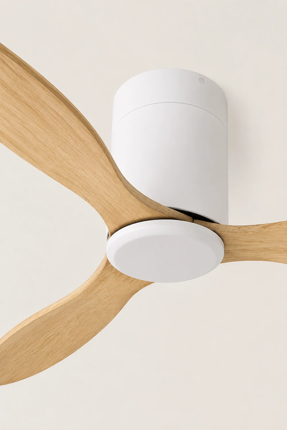 Walters Minimalist 3-Blade DC Ceiling Fan, White & Black, 51'' - Lumpaz