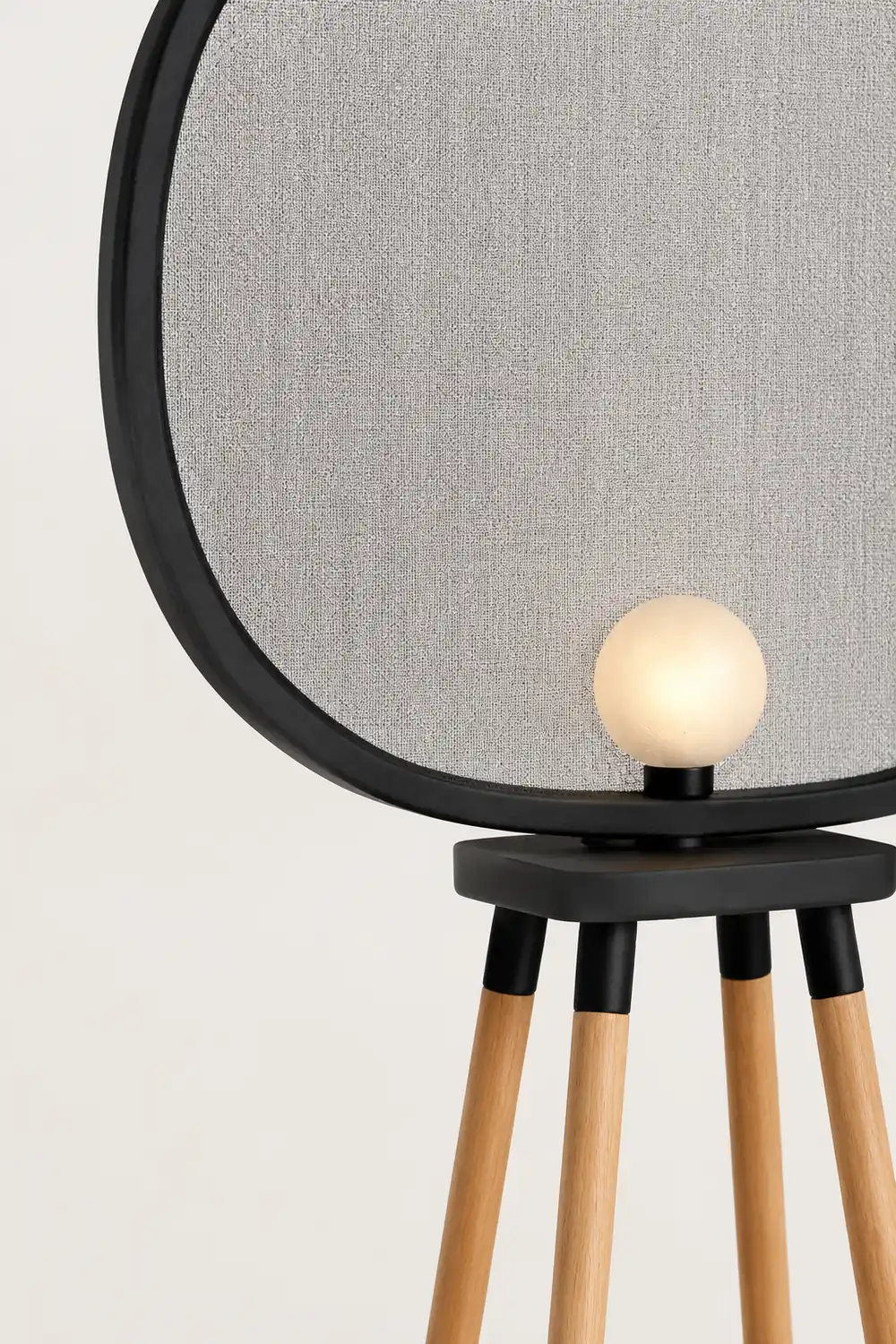 Cooley Modern Design Minimalistic Floor Lamp, Metal & Wood - Lumpaz