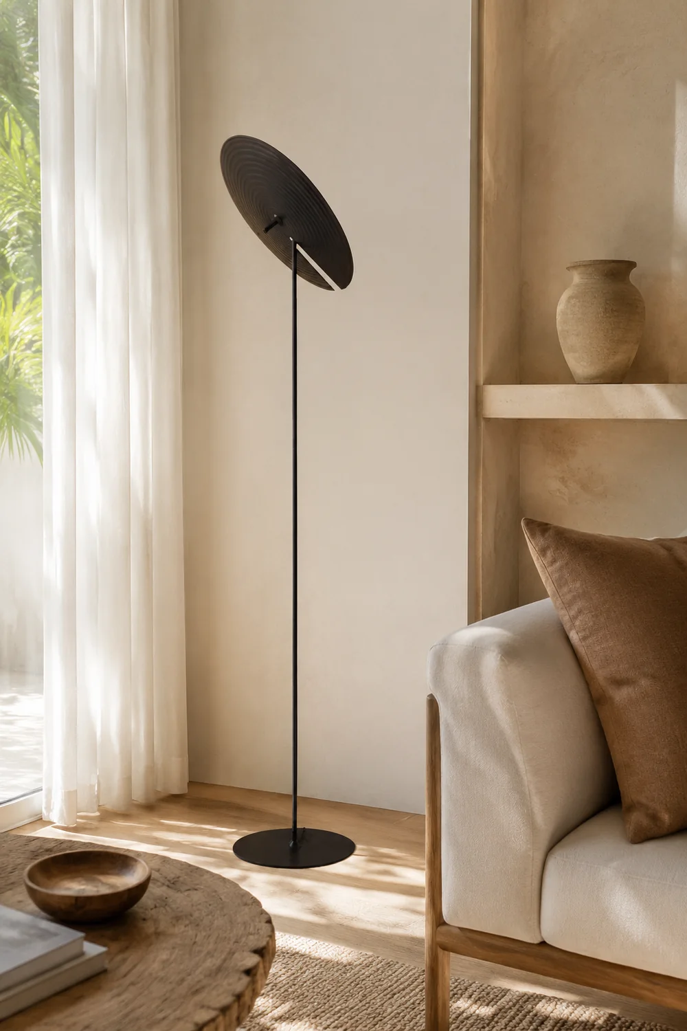 Carins Modern Simple Black Floor & Table Lamp, Metal - Lumpaz