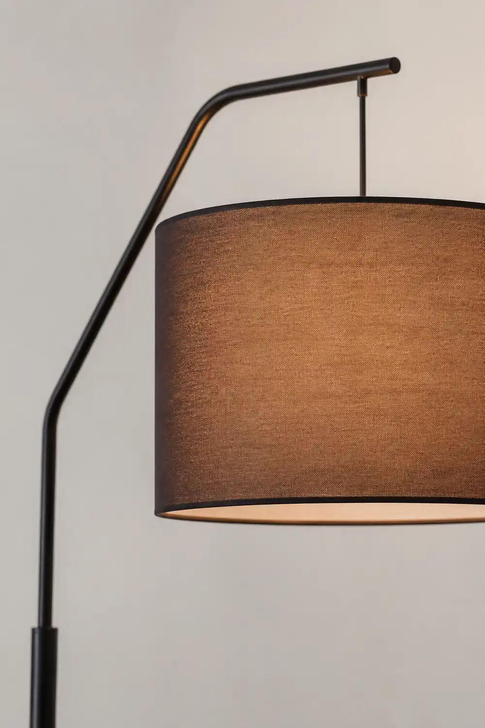 Eryn Cylinder Shape Floor Lamp, Over Arching Floor Lamp, Unique - Lumpaz