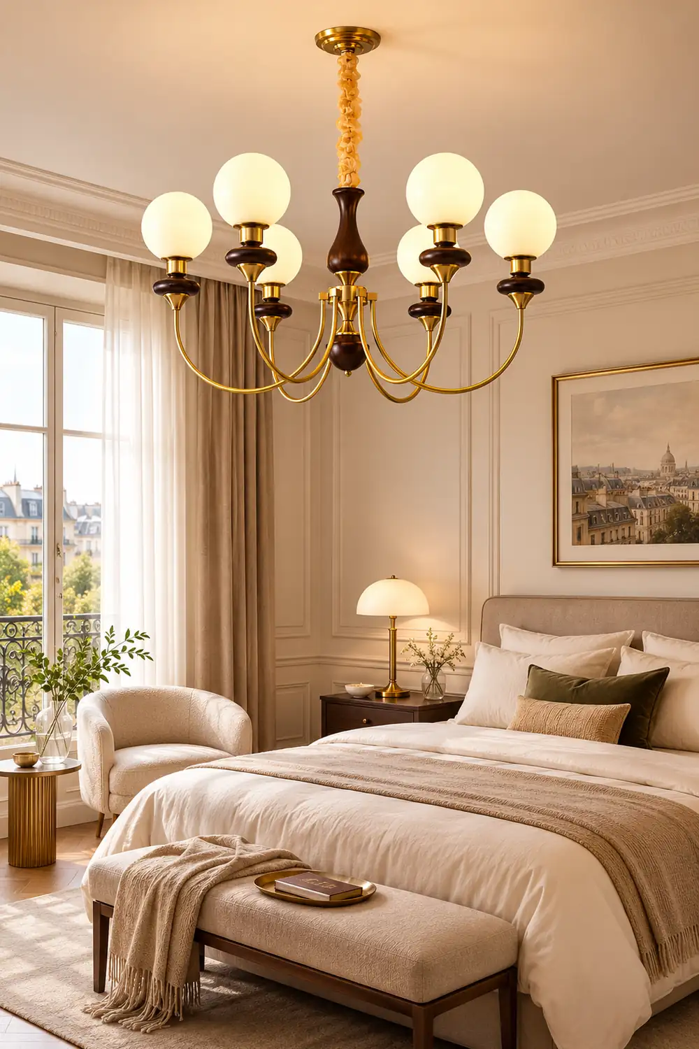 Silva Modern Luxury Decorative LED Chandelier Gold Metal Living Room - Lumpaz