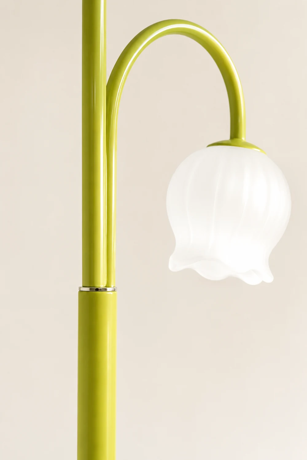 Lily Art Deco Dome Metal Glass Floor Lamp - Lumpaz