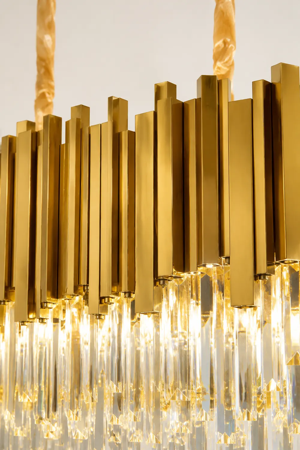 Marilyn Nordic Postmodern Luxury Gold Crystal Chandelier for Dining Room & Living Room - Lumpaz