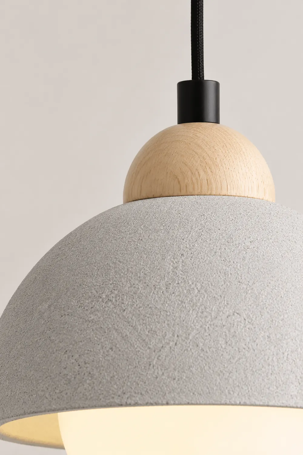 Ozawa Minimalism LED Modern Pendant Light Cement White Bedroom/Bedside/Kitchen Island/Living Room - Lumpaz