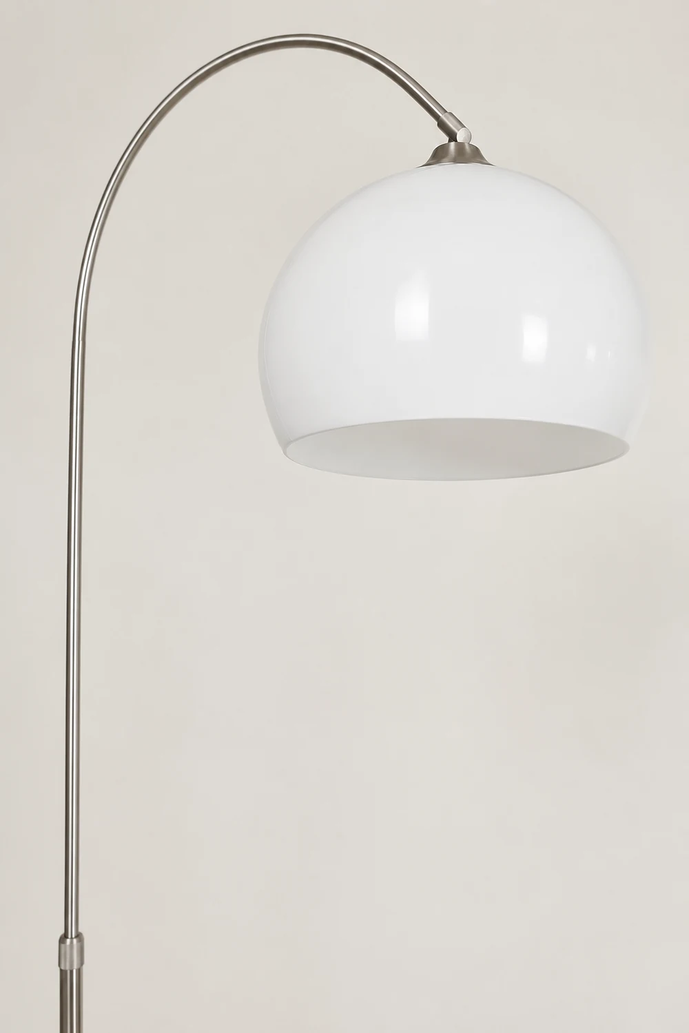 Salgado Floor Arc Lamp, Tall Floor Light, Modern, Orange/ White - Lumpaz