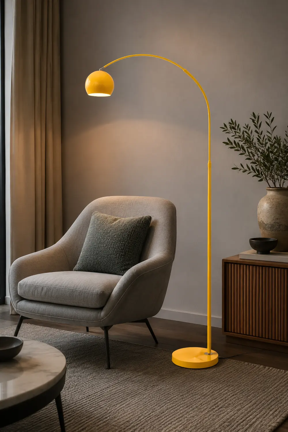 Macaron Modern Fishing 1 Light Arc Floor Lamp Metal - Lumpaz