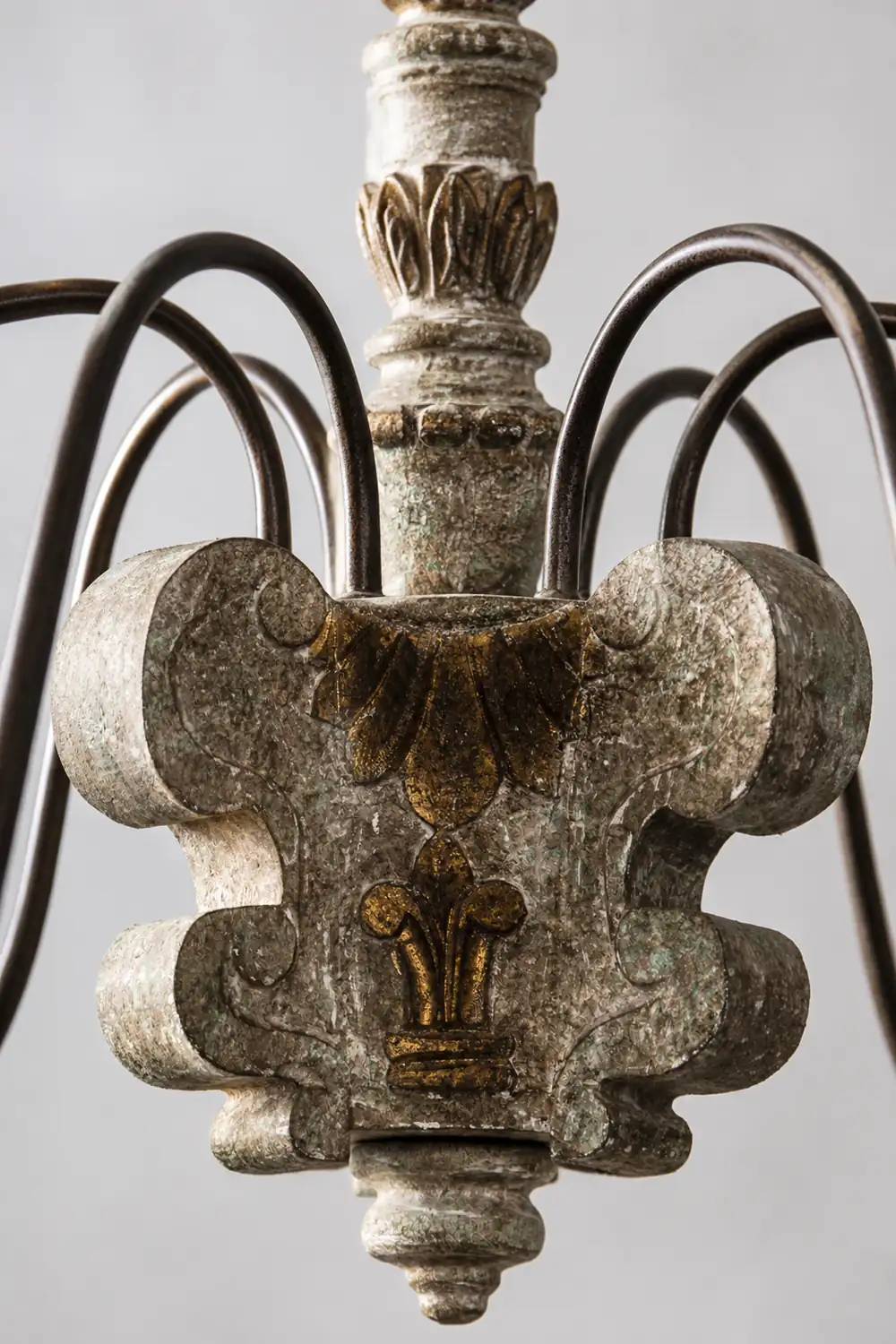 Silva Retro Design LED Chandelier Bronze Metal Living Room - Lumpaz
