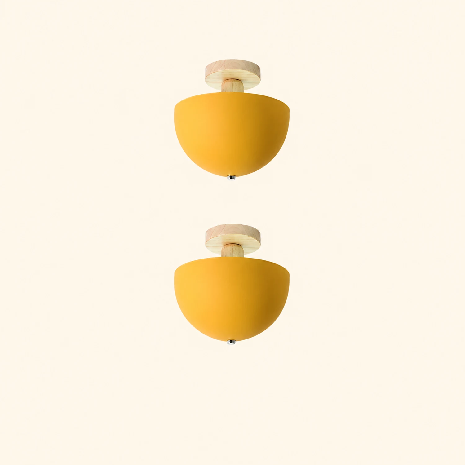 Ozawa Modern LED Ceiling Light Fixtures Wood/Metal Living Room - Lumpaz