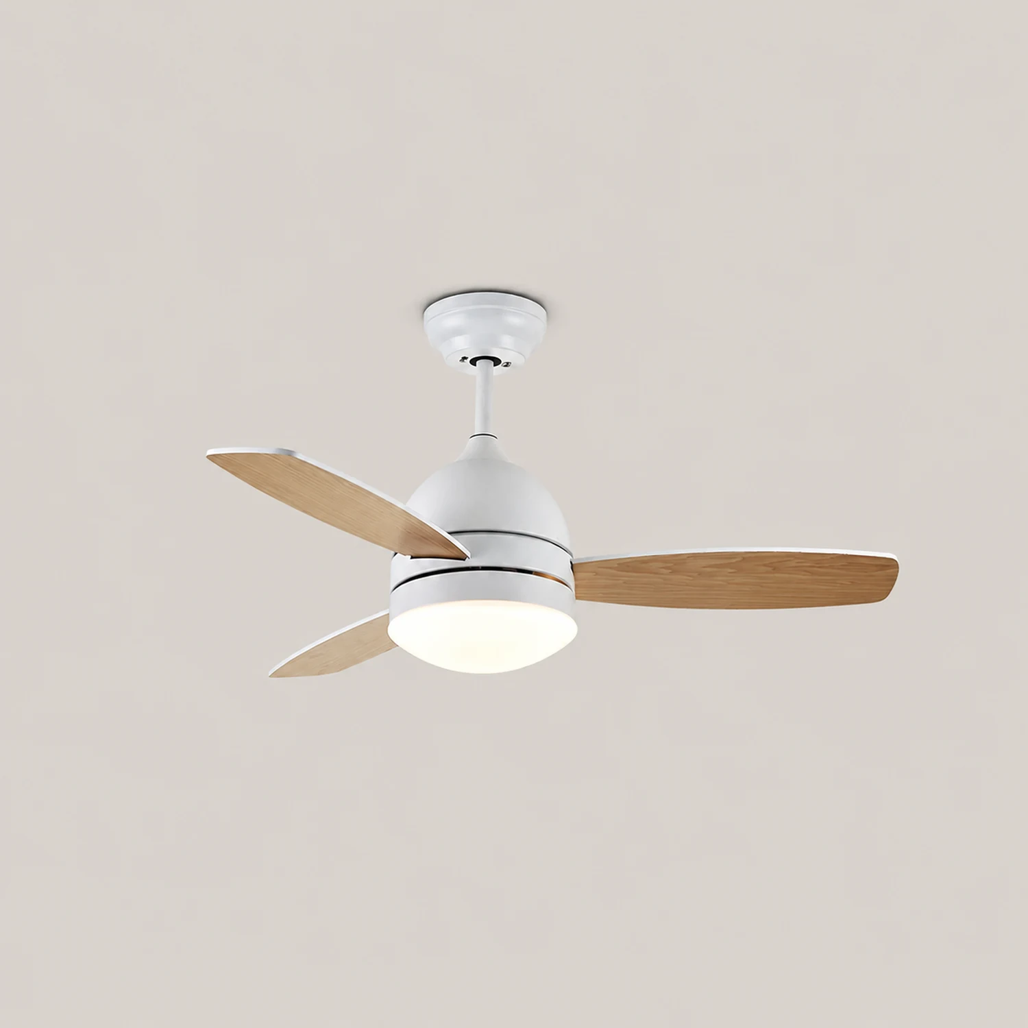Haydn 3-Blade DC Modern Ceiling Fan with Light, Summer, 41'' - Lumpaz