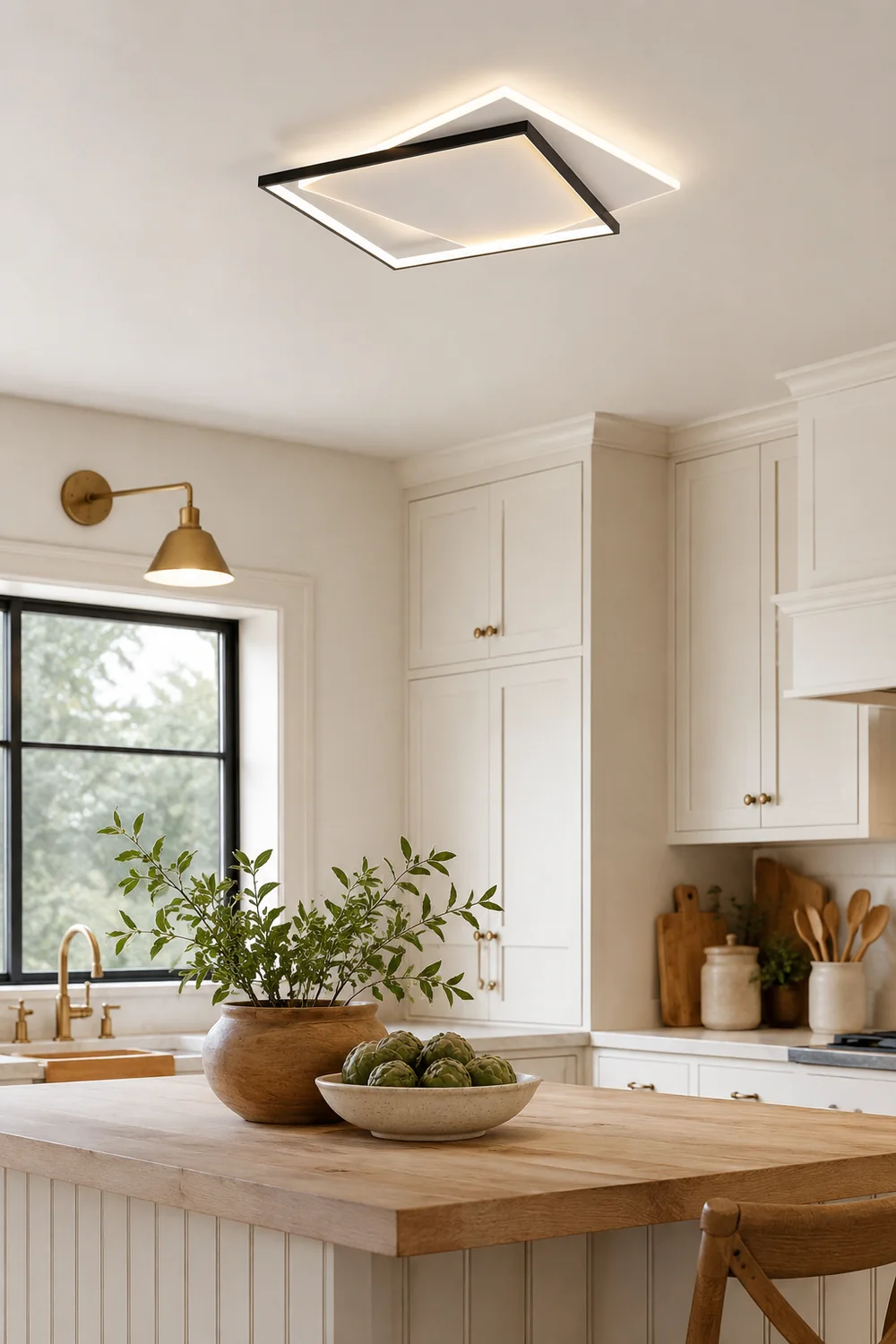 Quinn Modern Duo-Square Flush Mount Ceiling Light - Lumpaz