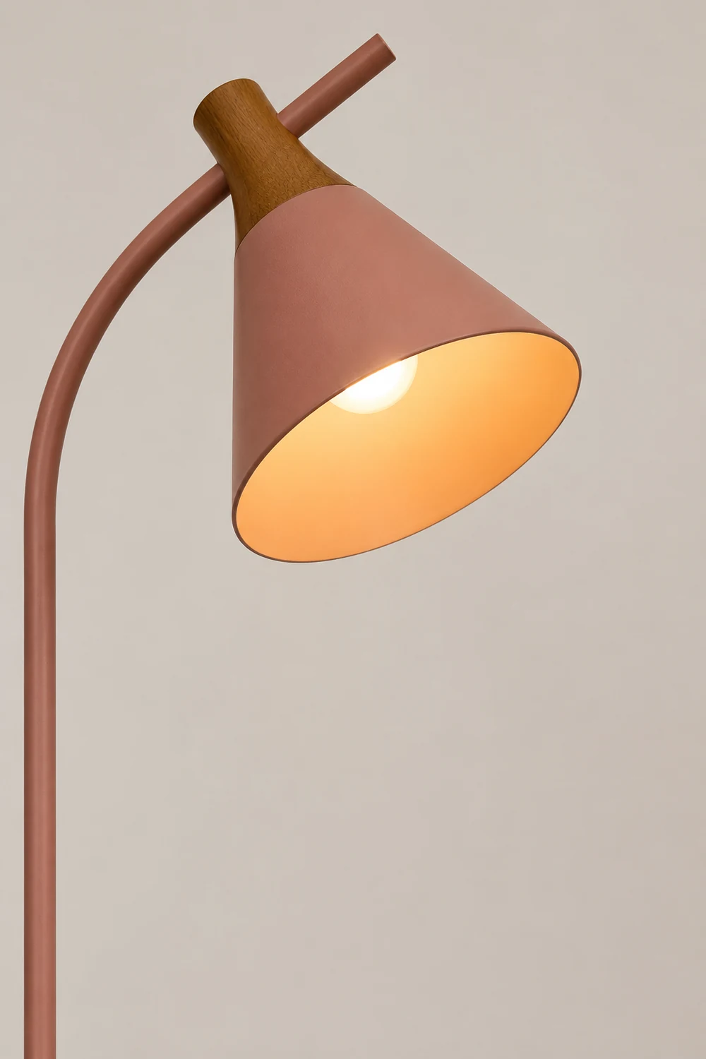Morandi Floor Lamp, Bedroom & Living Room, Gray & Pink & Yellow, Metal - Lumpaz