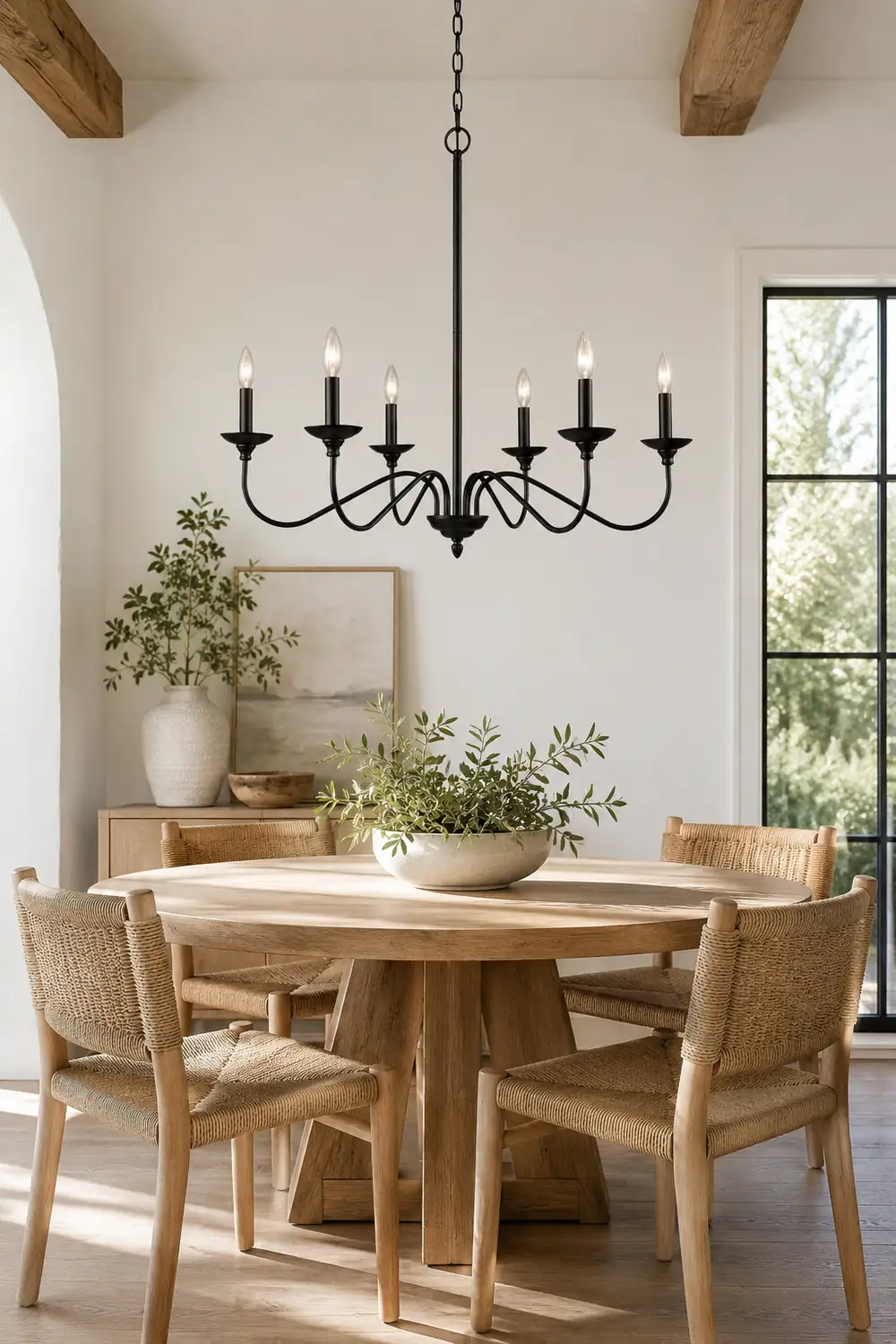 Silva Modern LED Chandelier Black Metal Bedroom Living Room - Lumpaz