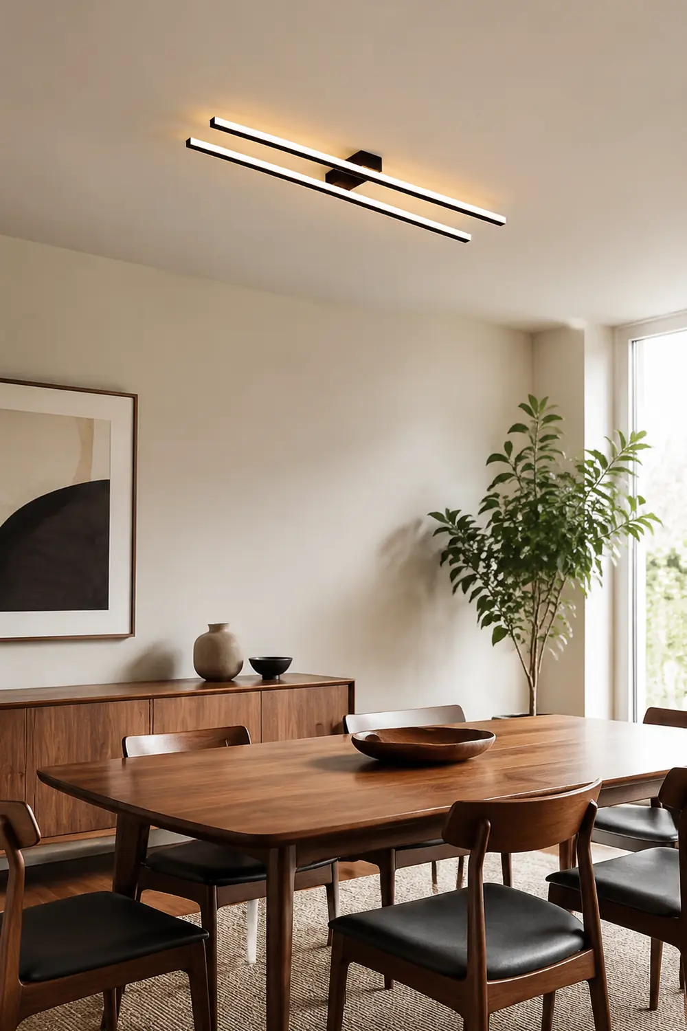 Edge Modern Minimalist LED Flush Mount Ceiling Light Bedroom - Lumpaz