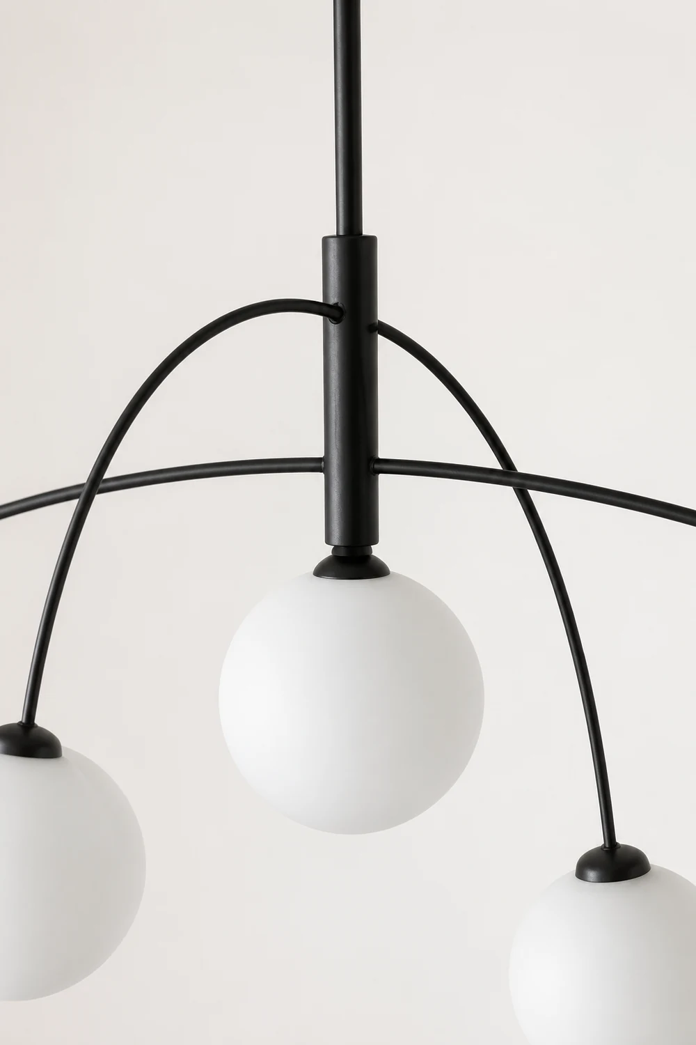 Valentina Pendant Light Globe Modern, Metal/Glass, Black/Gold, Bedroom - Lumpaz