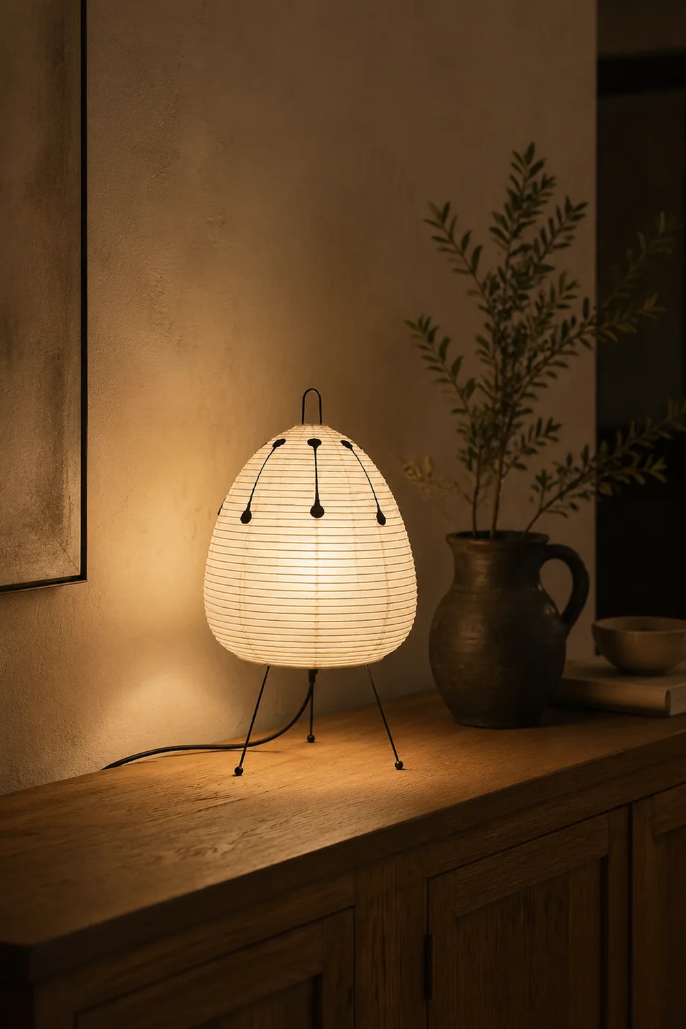 Renée Post Modern Funky Floor Lamp, Artificial Paper/Metal, White - Lumpaz