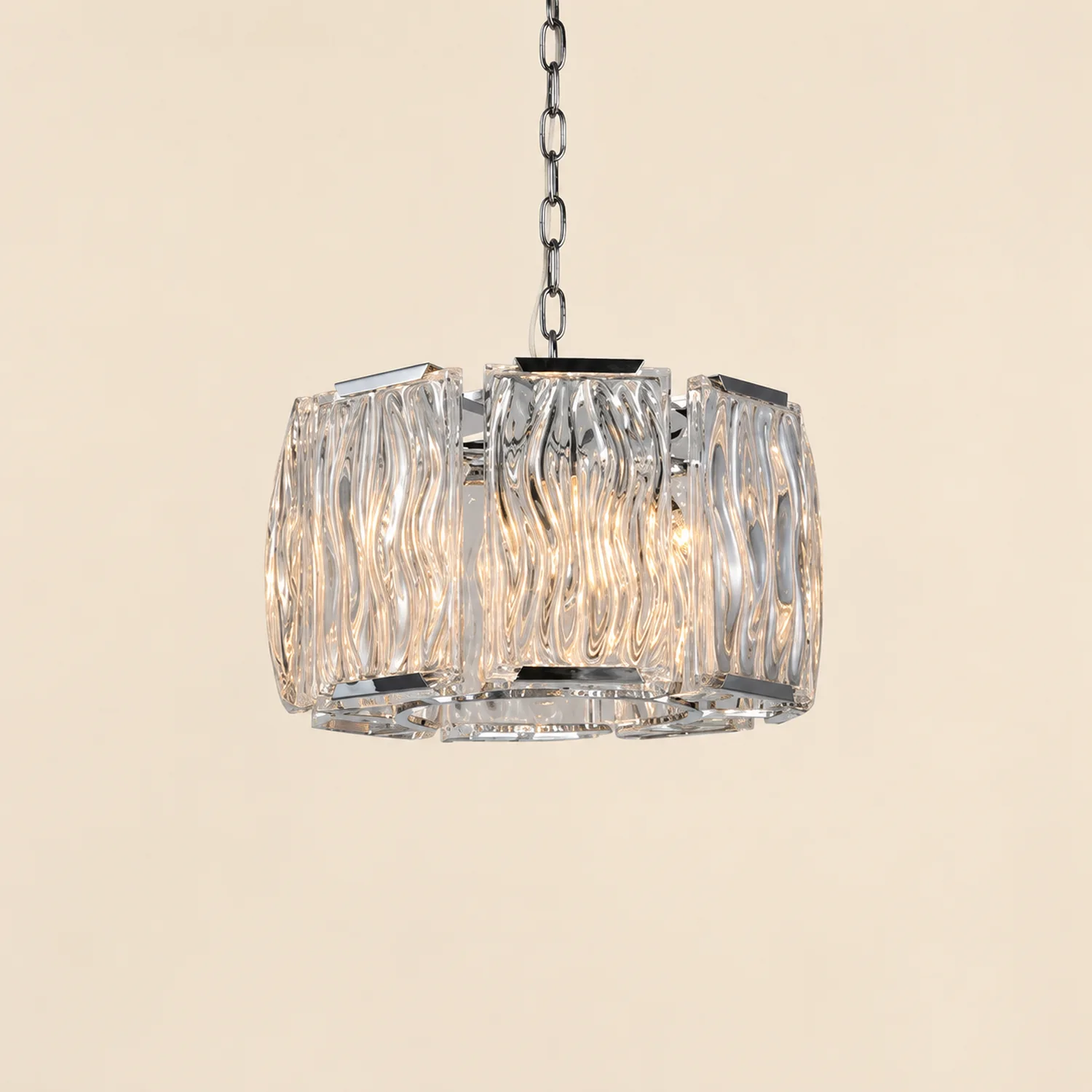 Marilyn Modern Crystal Chandelier, Clear/Champagne - Lumpaz