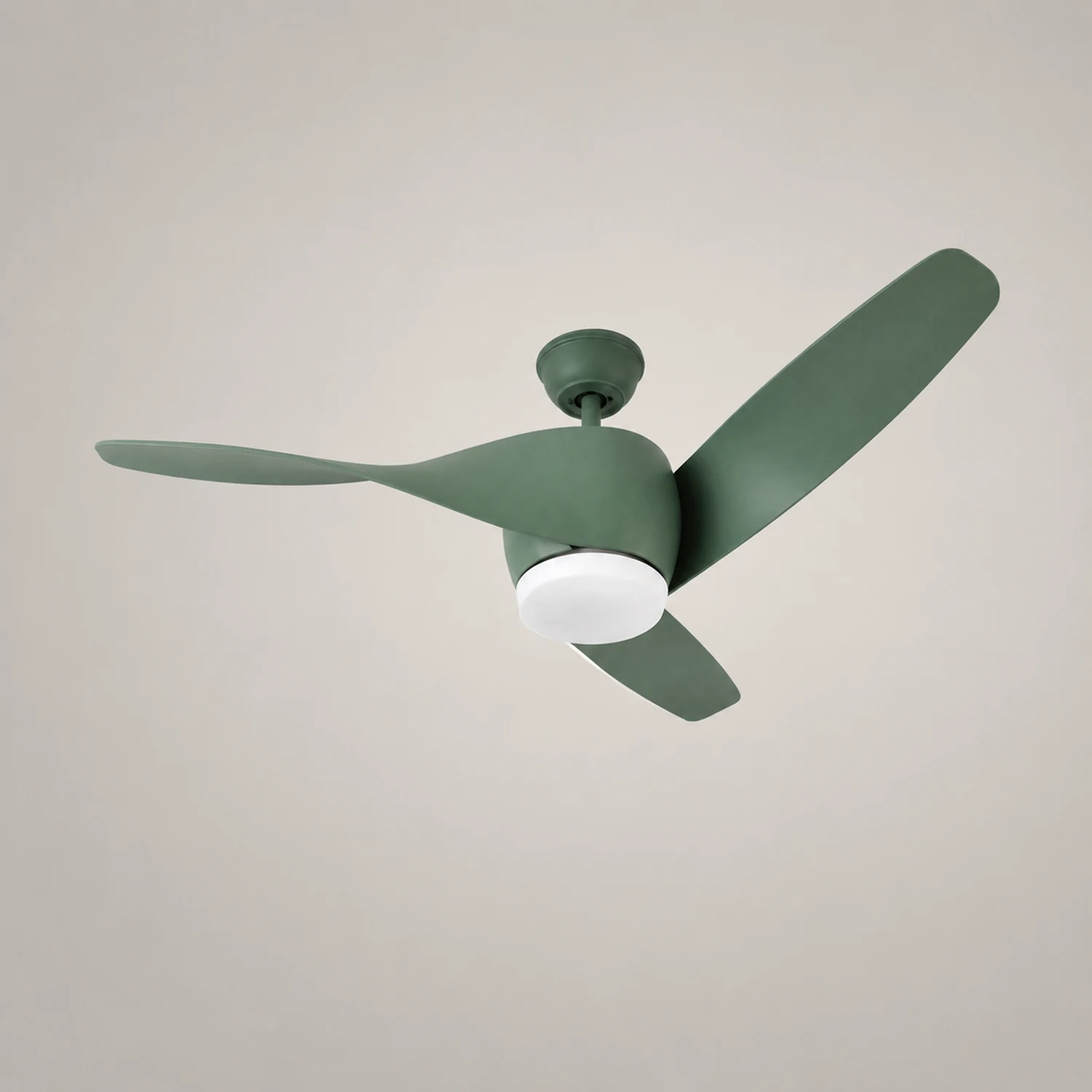 Garner 3-Blade Basic Ceiling Fan with Light, 4 Colors, DIA 52'' - Lumpaz