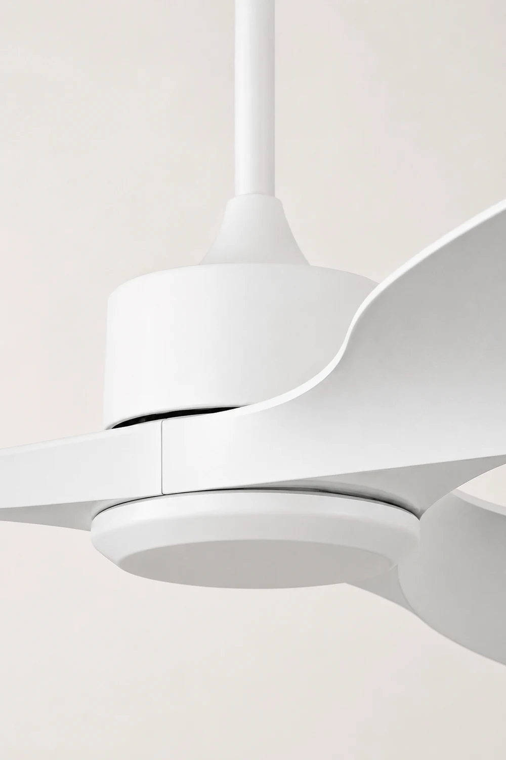 Haydn 3-Blade Modern DC Ceiling Fan, Black & White, 42''/52'' - Lumpaz
