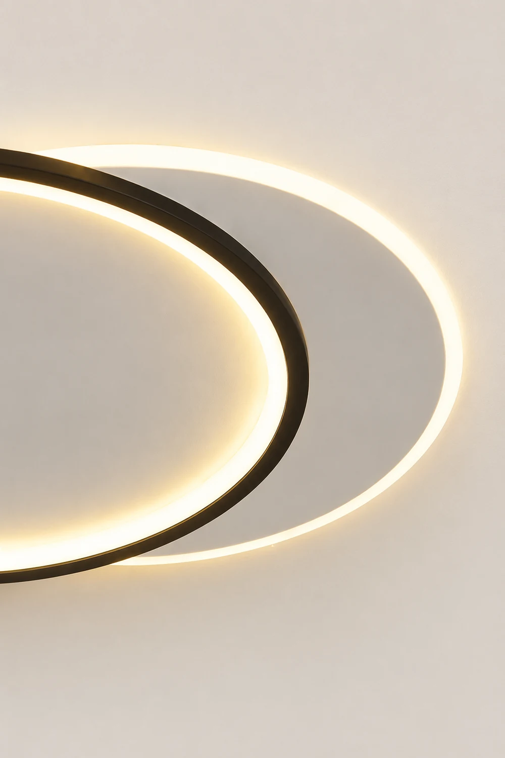 Quinn Modern Square/ Round Flush Mount Ceiling Light, Black with White - Lumpaz