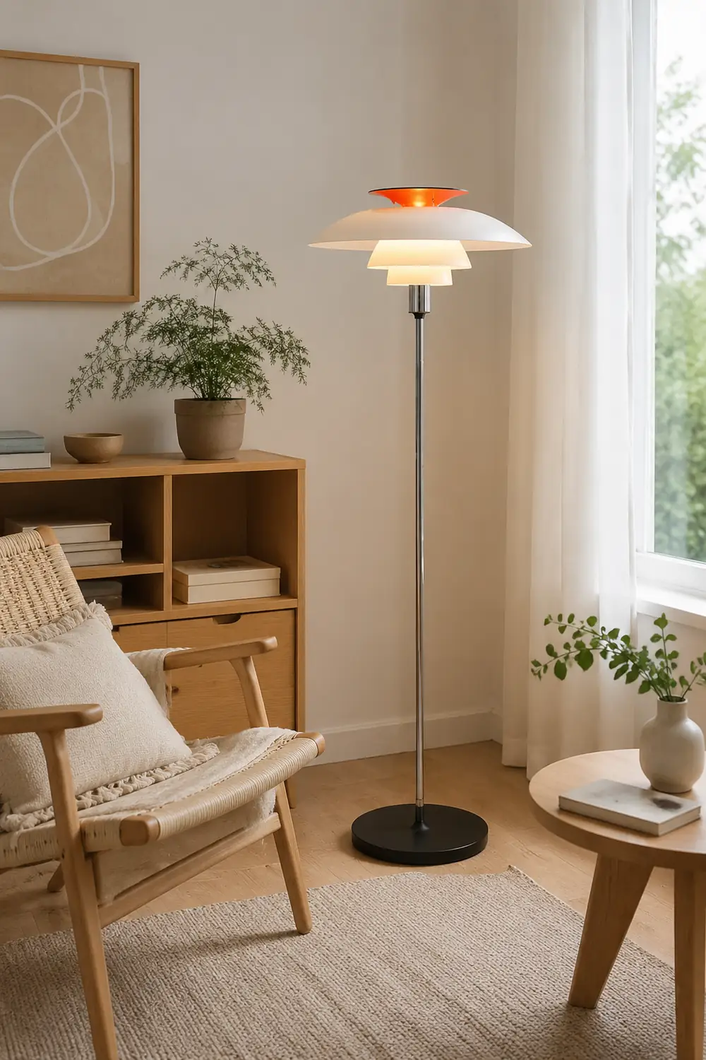 Salgado Modern Flying Saucer Metal Acrylic Floor Lamp - Lumpaz