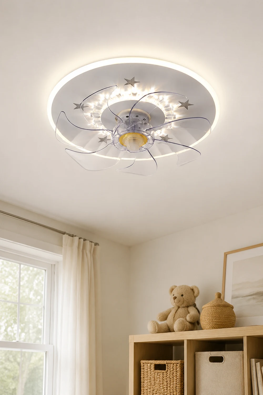 Minori Ceiling Fan with Light, 5 Style, DIA 16"/19" - Lumpaz