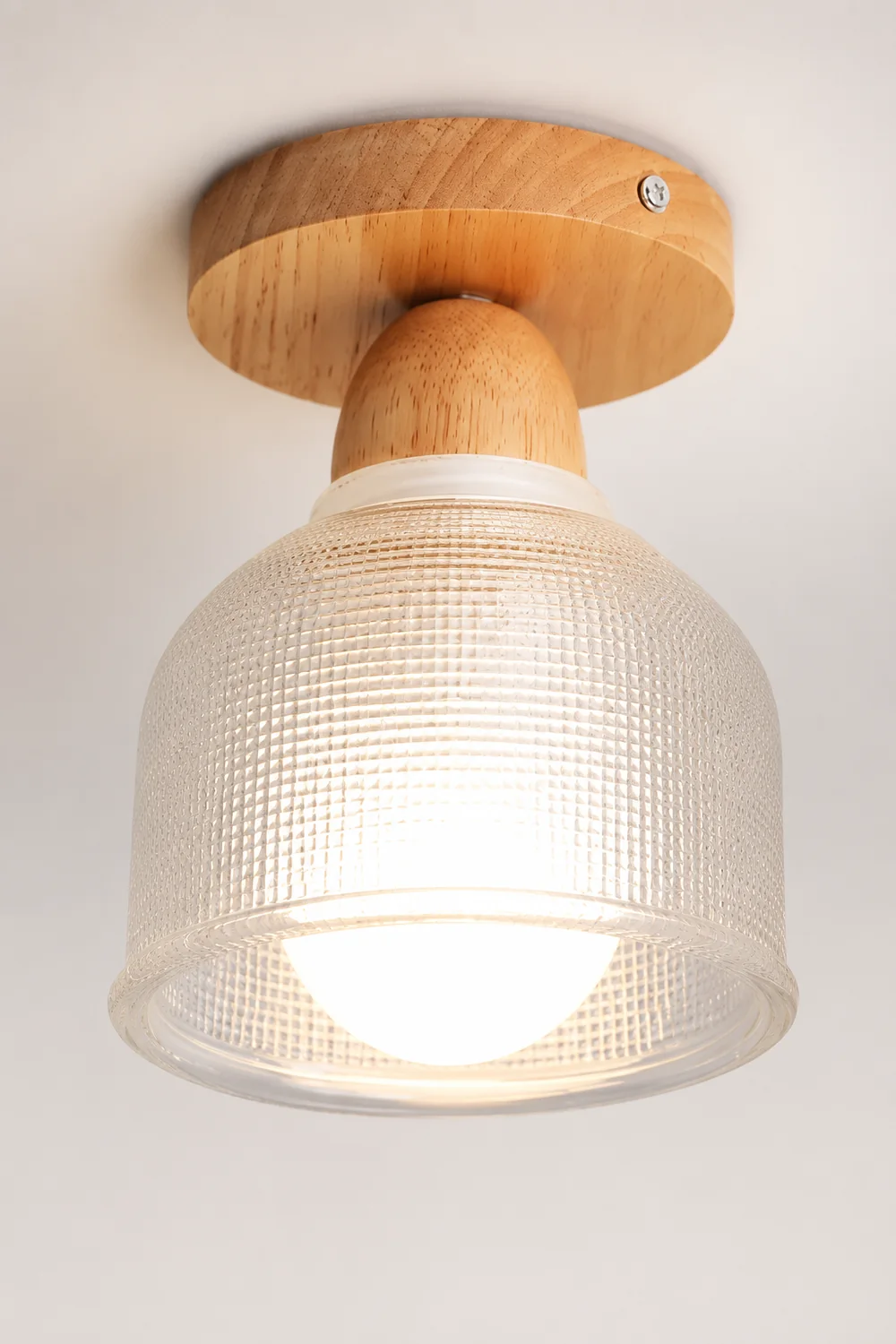 Sanna Nordic Minimalist Semi-Flush Mount Ceiling Light - Lumpaz